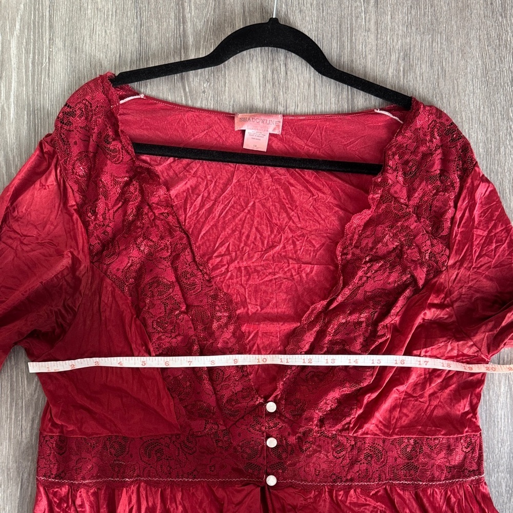 Vintage Hand Dyed Lace Robe - Picture 8 of 9